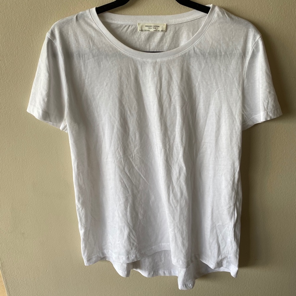 Zara W&B Organic Cotton T-Shirt in White